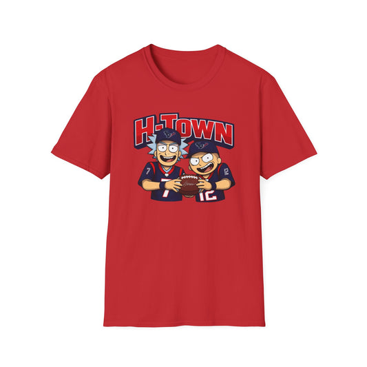RICK N MORTY REPPIN TEXANS - Unisex Soft Style T-Shirt