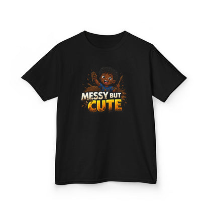 MESSY BUT CUTE - Kids Cotton Tee