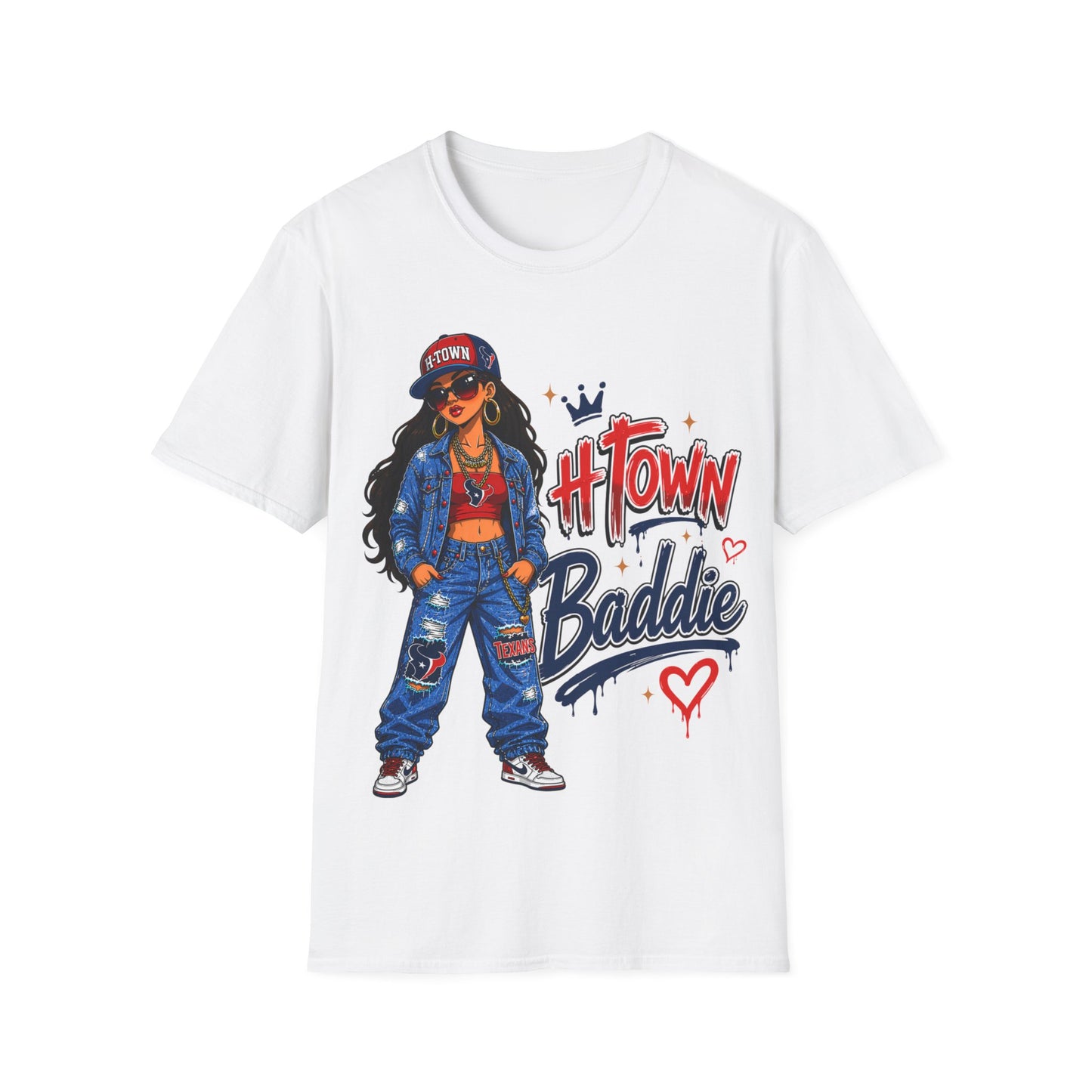 H-TOWN BADDIE - ((BIG PRINT)) Unisex Soft Style T-Shirt