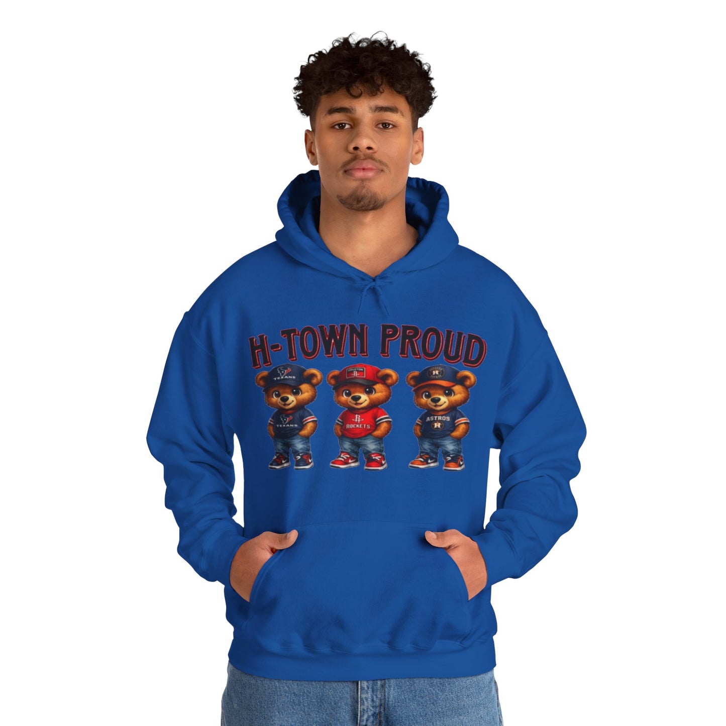H-Town Proud Bears Hoodie | Houston Pride Graphic Unisex Pull-Over