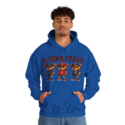 H-Town Proud Bears Hoodie | Houston Pride Graphic Unisex Pull-Over