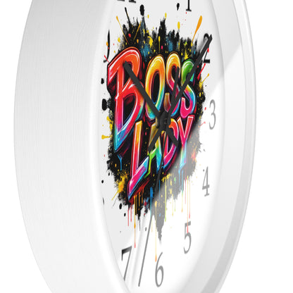 Boss Lady Wall Clock | Empowering Home Decor Gift for Women