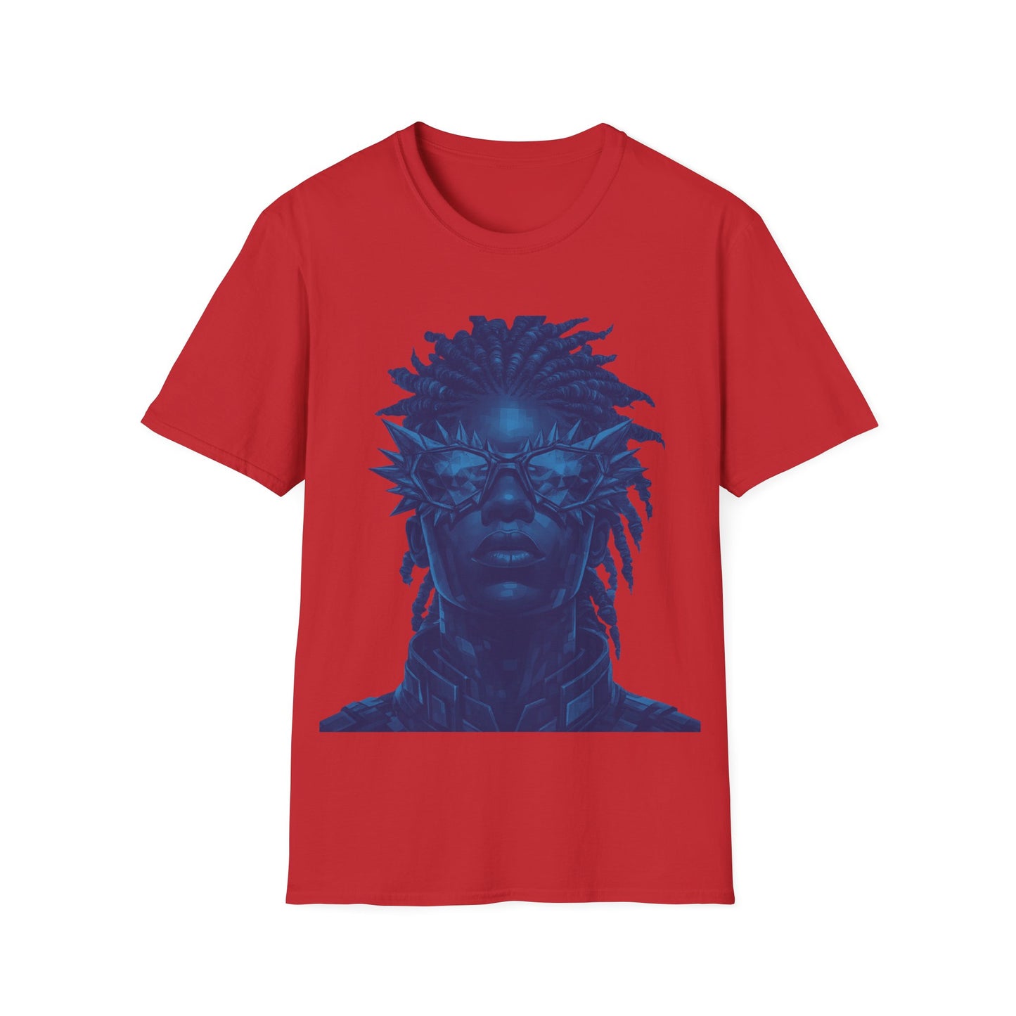 FUTURISTIC DUDE - ((BIG PRINT)) - Unisex Softstyle T-Shirt