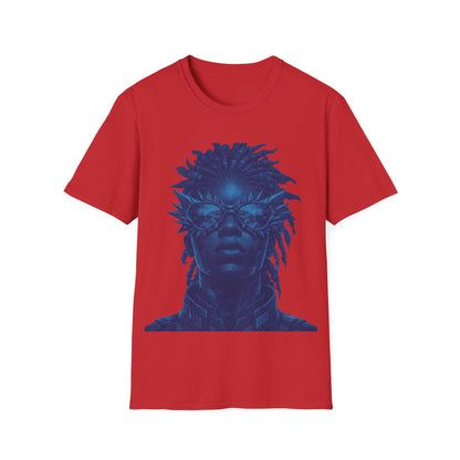 FUTURISTIC DUDE - ((BIG PRINT)) - Unisex Softstyle T-Shirt