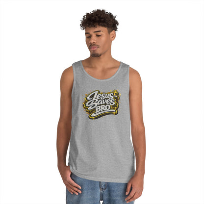 JESUS SAVES BRO - Men's Cotton Tank Top