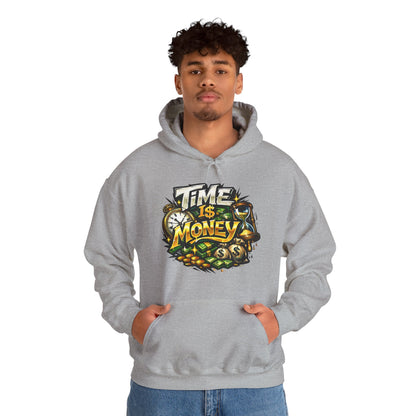 Time Is Money Hoodie | Hustle Mindset Graphic Unisex Pull-Over