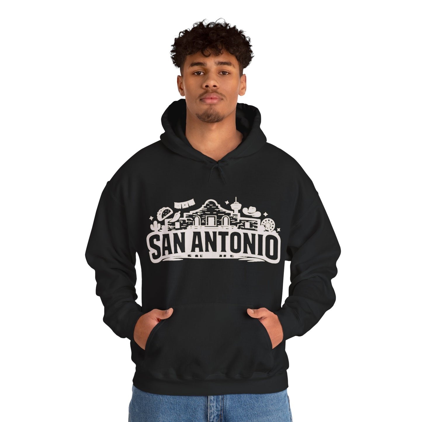 San Antonio Hoodie | Alamo City Texas Pride Graphic Unisex Pull-Over