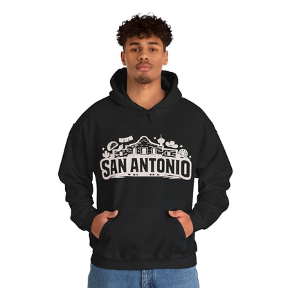 San Antonio Hoodie | Alamo City Texas Pride Graphic Unisex Pull-Over