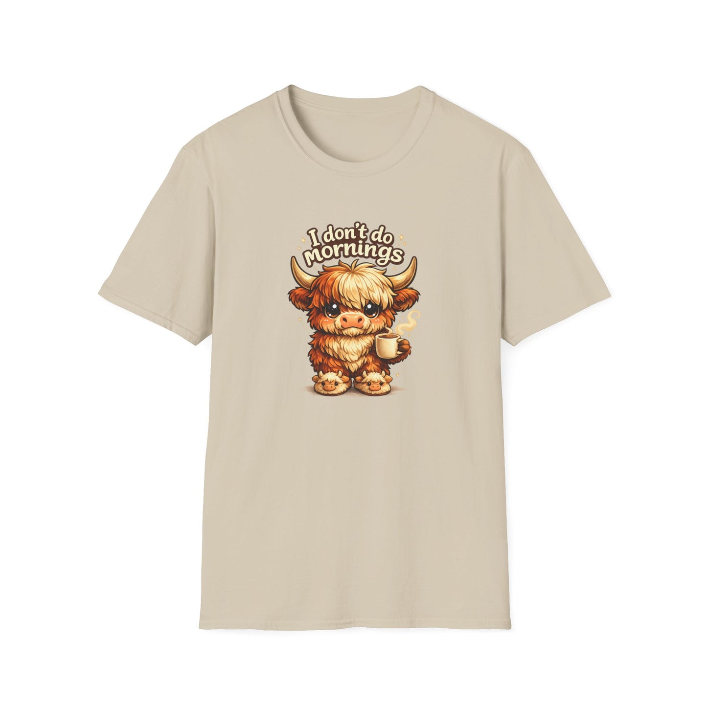 I don't do MORNINGS - Unisex Soft Style T-Shirt