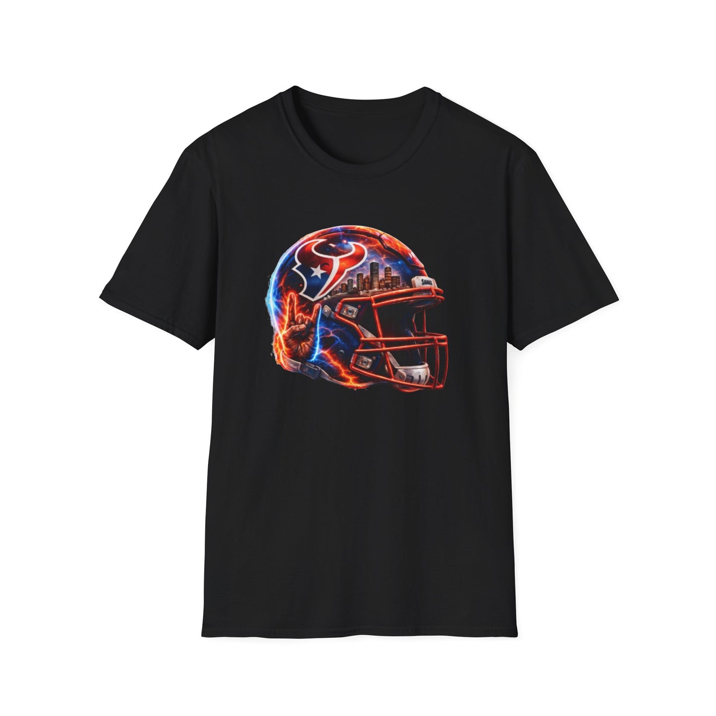 TEXANS INSPIRED HELMET - Unisex Soft Style T-Shirt