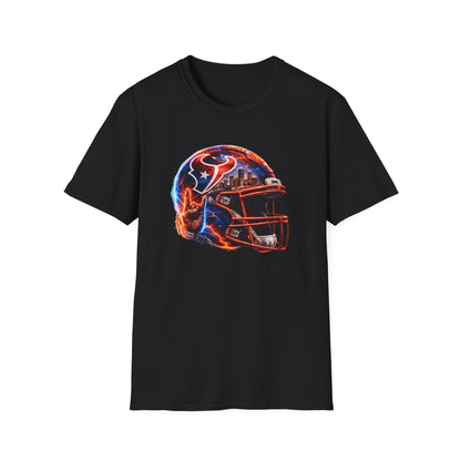 TEXANS INSPIRED HELMET - Unisex Soft Style T-Shirt