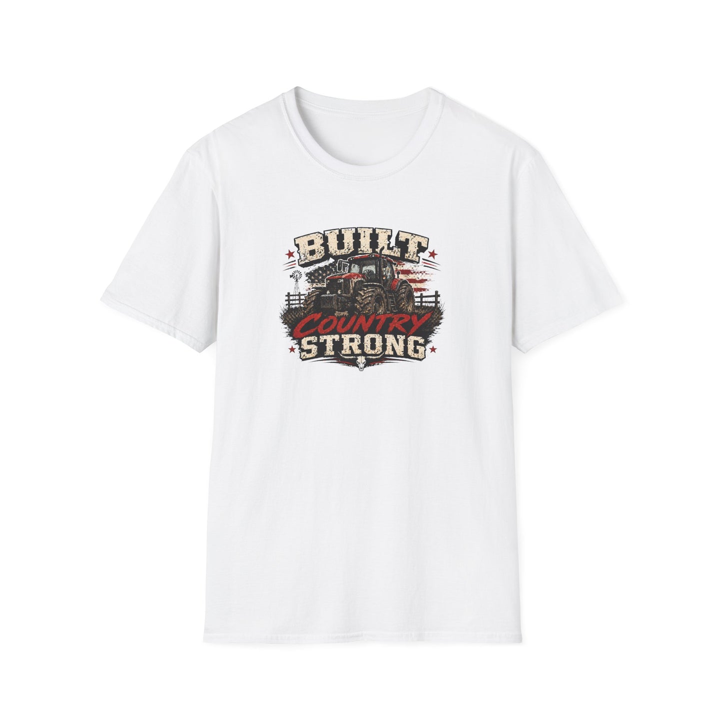 BUILT COUNTRY STRONG - Unisex Soft Style T-Shirt