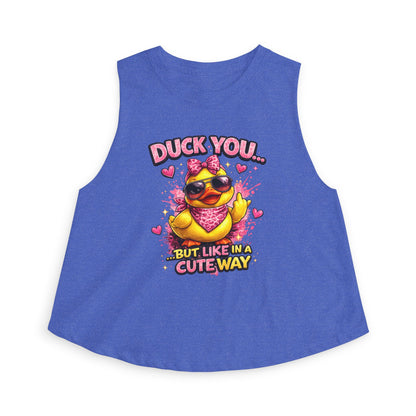 DUCK YOU BUT IN A CUTE WAY - Women's Crop Top