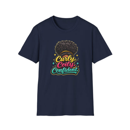 CURLY-COILY-CONFIDENT Unisex Soft Style T-Shirt