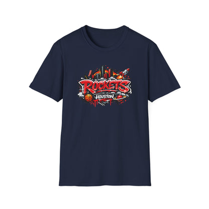 HOUSTON ROCKETS - DESIGN - Unisex Soft Style T-Shirt