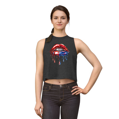 METALLIC LIPS - CROP TOP