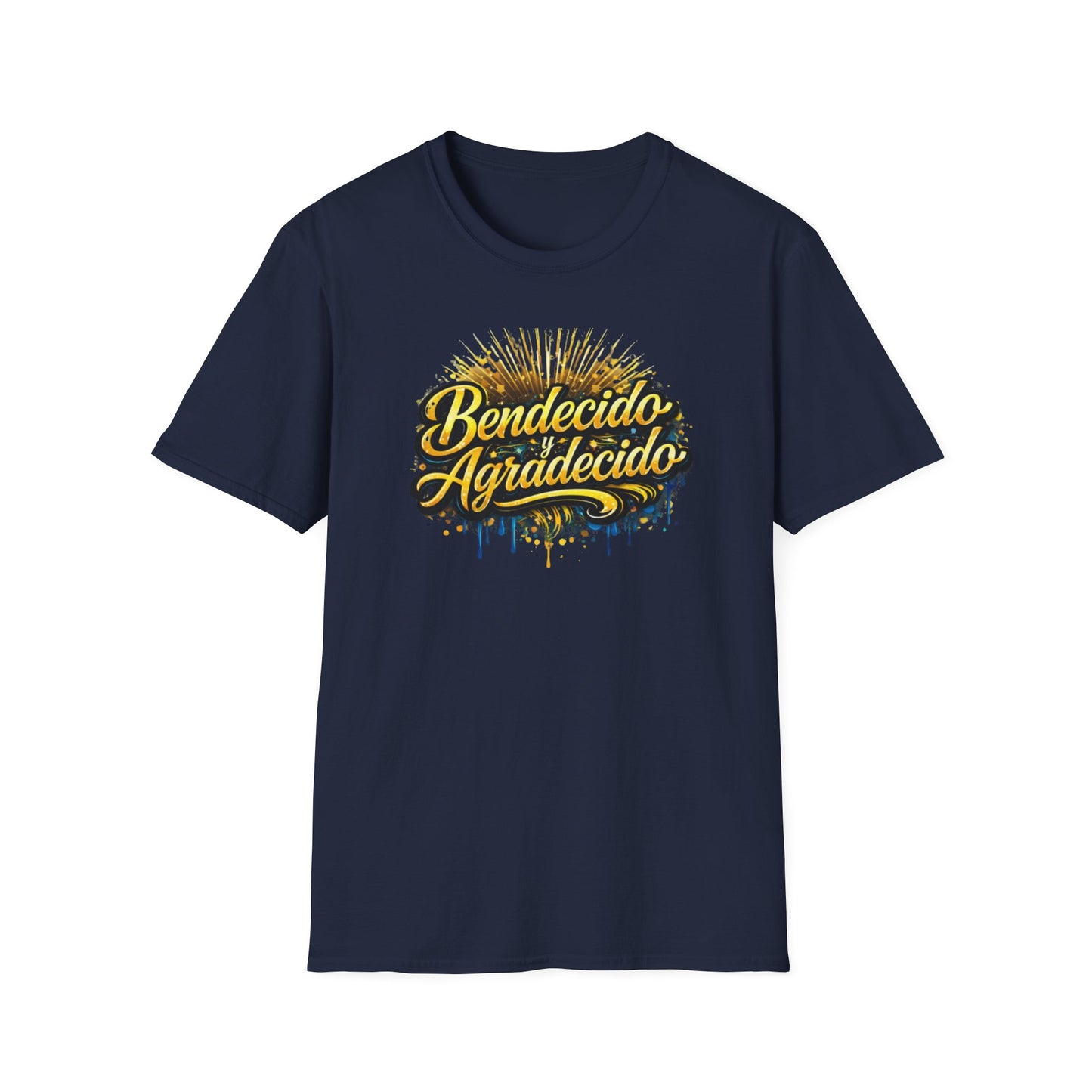 BENDICIDO Y AGRADECIDO - Unisex Soft Style T-Shirt