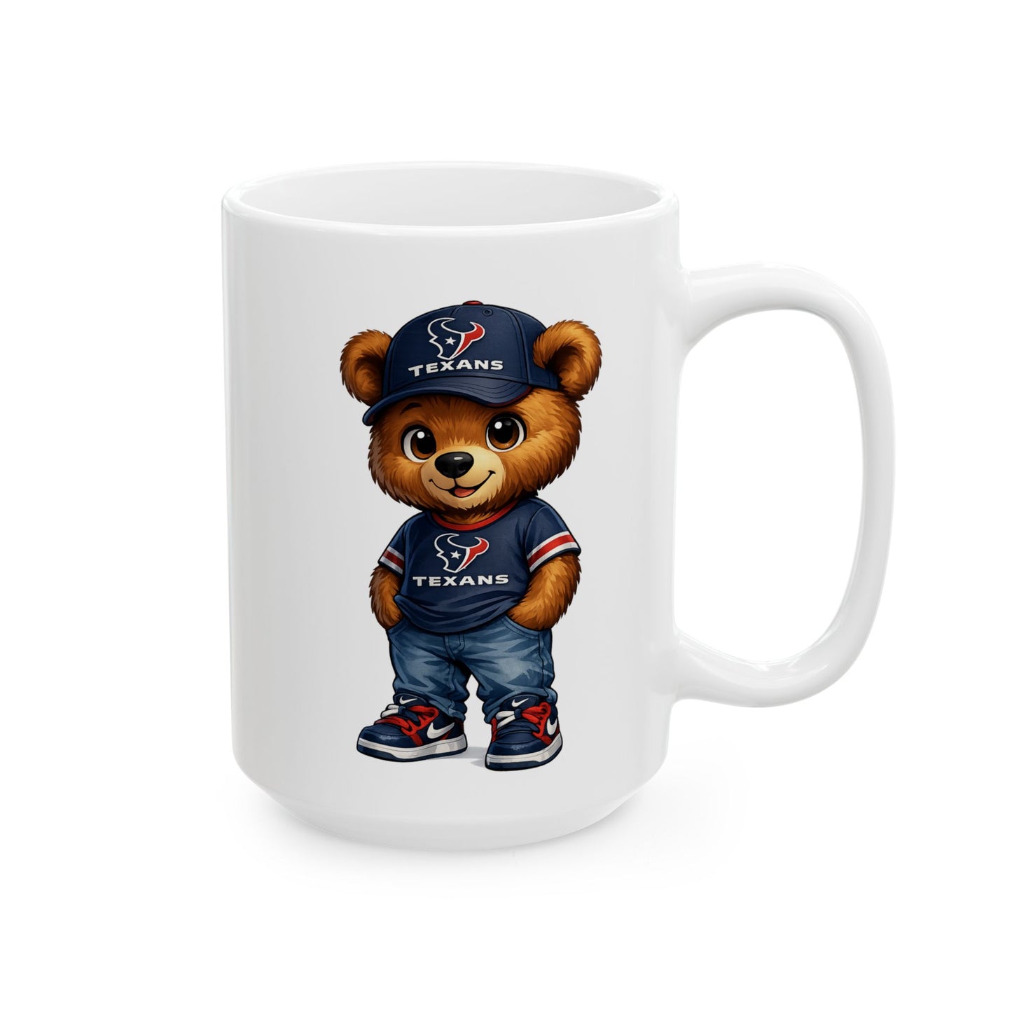 TEXANS BEAR - Ceramic Mug, (11oz, 15oz)