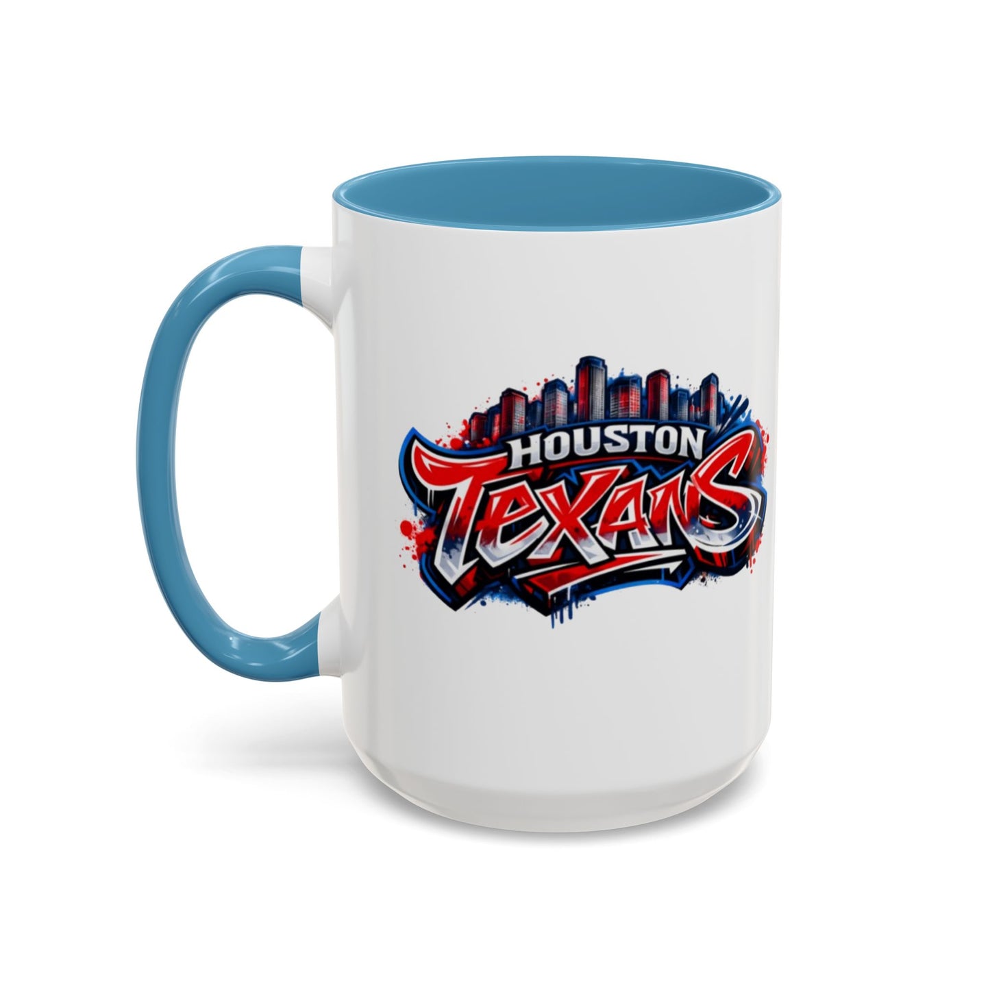 HOUSTON TEXANS GRAFFITI W/SKYLINE - Accent Coffee Mug (11, 15oz)