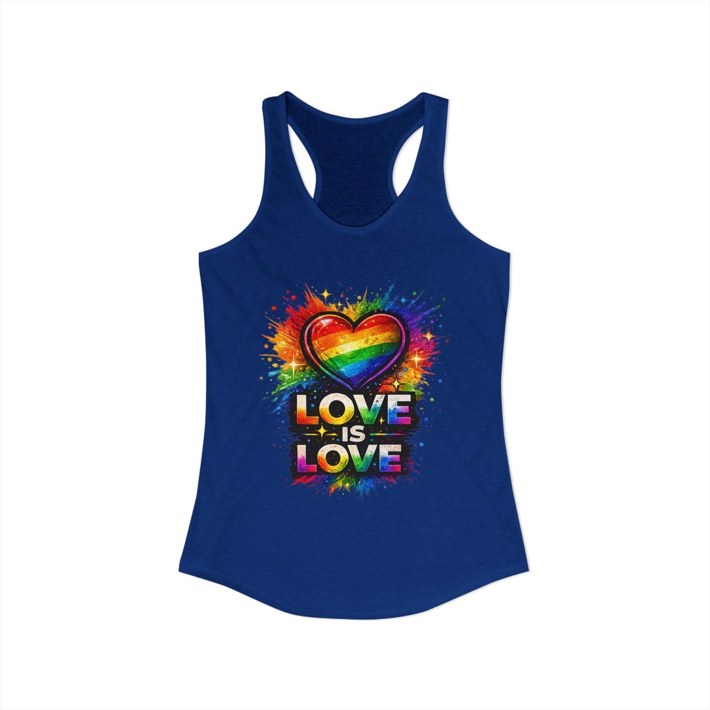 LOVE IS LOVE – Women's Ideal Racerback Tank