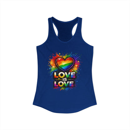 LOVE IS LOVE – Women's Ideal Racerback Tank