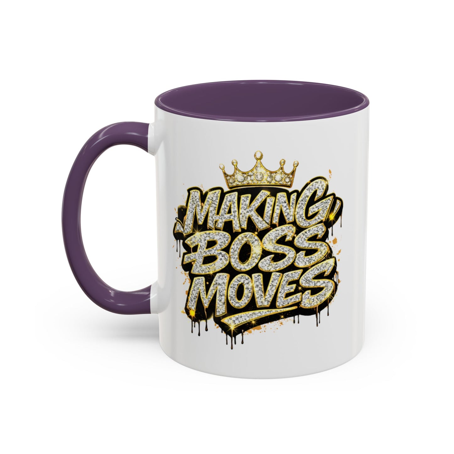 MAKING BOSS MOVES - Accent Coffee Mug (11, 15oz)