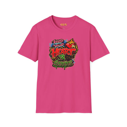 KEEP YOUR HEART 3 STACKS - Unisex Soft Style T-Shirt