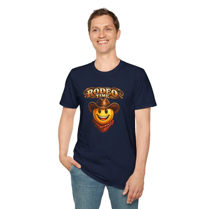 RODEO TIME EMOJI - GUY - Unisex Soft Style T-Shirt