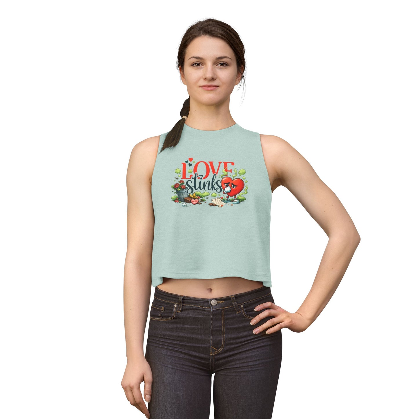 LOVE STINKS - Women's Crop Top