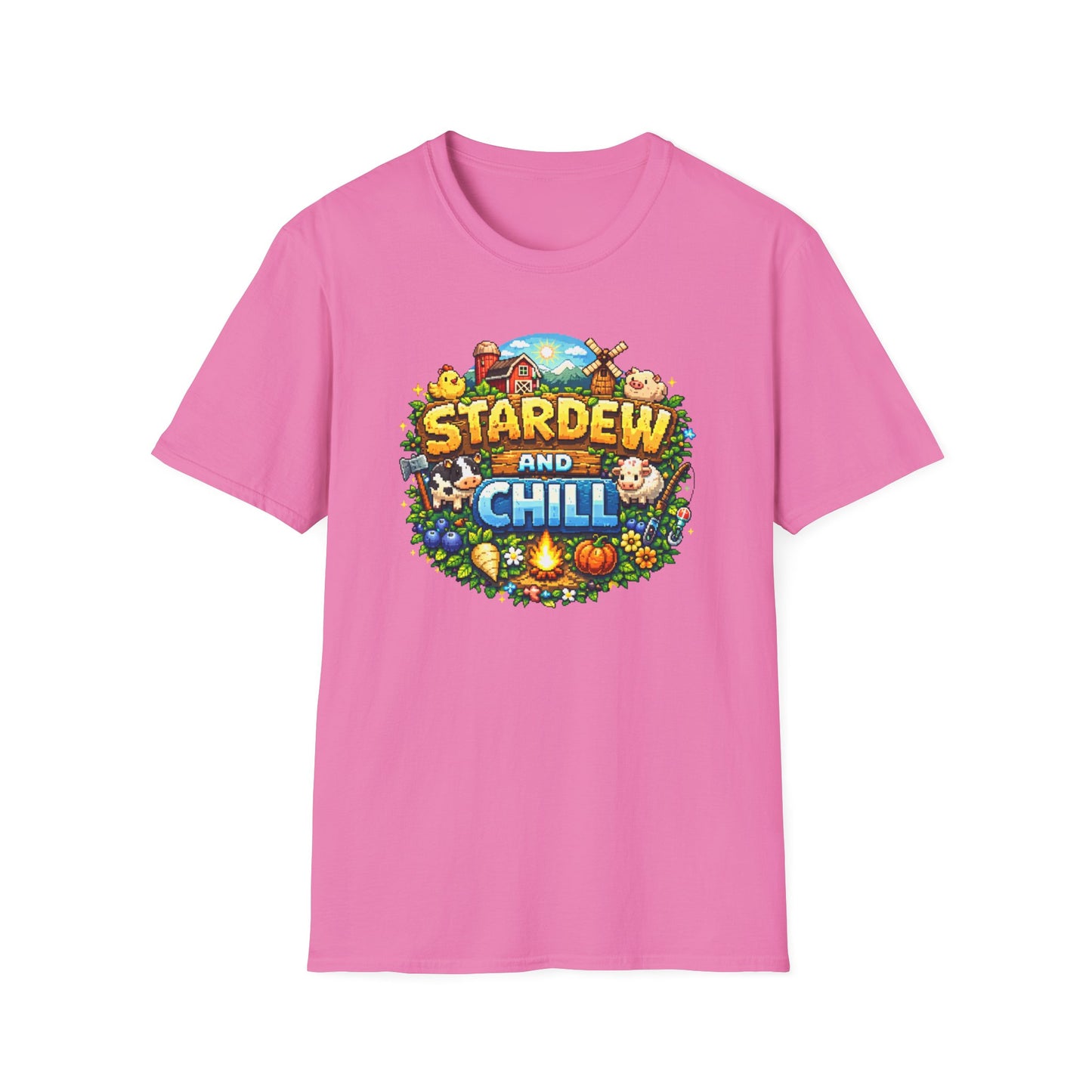 STARDEW AND CHILL - Unisex Soft Style T-Shirt