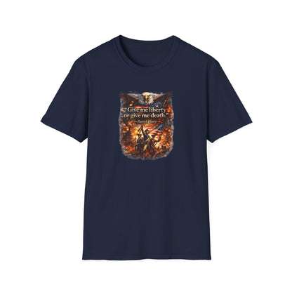 GIVE ME LIBERTY OR GIVE ME DEATH - Unisex Softstyle T-Shirt