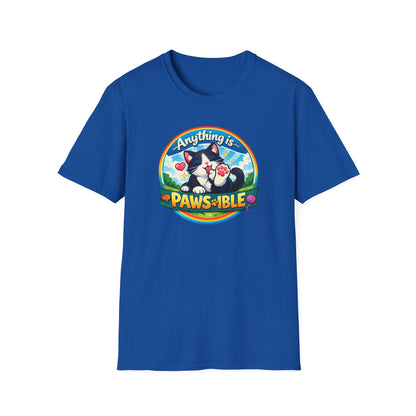 ANYTHING IS PAWSIBLE-KITTEN - Unisex Soft Style T-Shirt