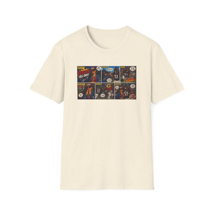 Comic Strip Graphic T‑Shirt — Retro Pop Art Panels