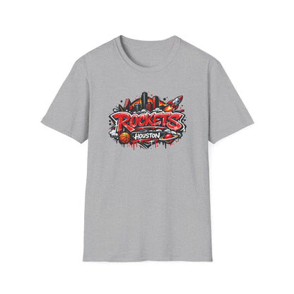 HOUSTON ROCKETS - DESIGN - Unisex Soft Style T-Shirt