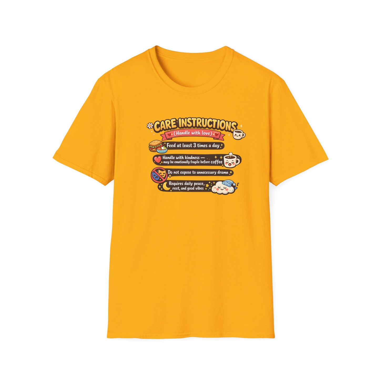 CARE INSTRUCTIONS - Unisex Soft Style T-Shirt