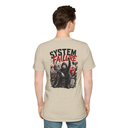 SYSTEM FAILURE - (Front/Back Print) - Unisex Soft Style T-Shirt