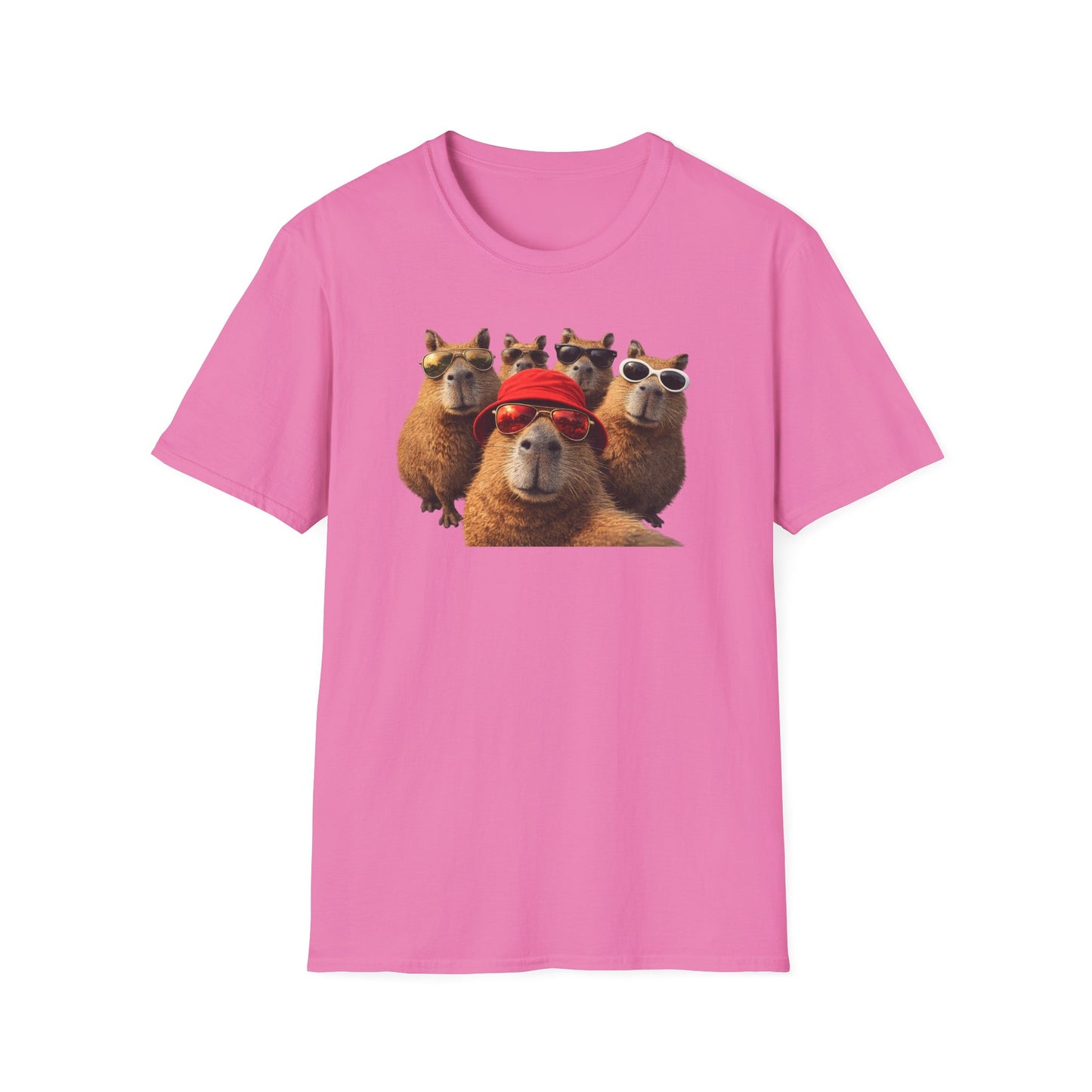 SELFIE TIME - CAPYBARAS - Unisex Soft Style T-Shirt
