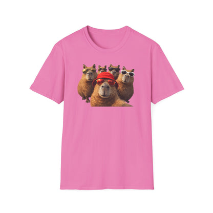 SELFIE TIME - CAPYBARAS - Unisex Soft Style T-Shirt