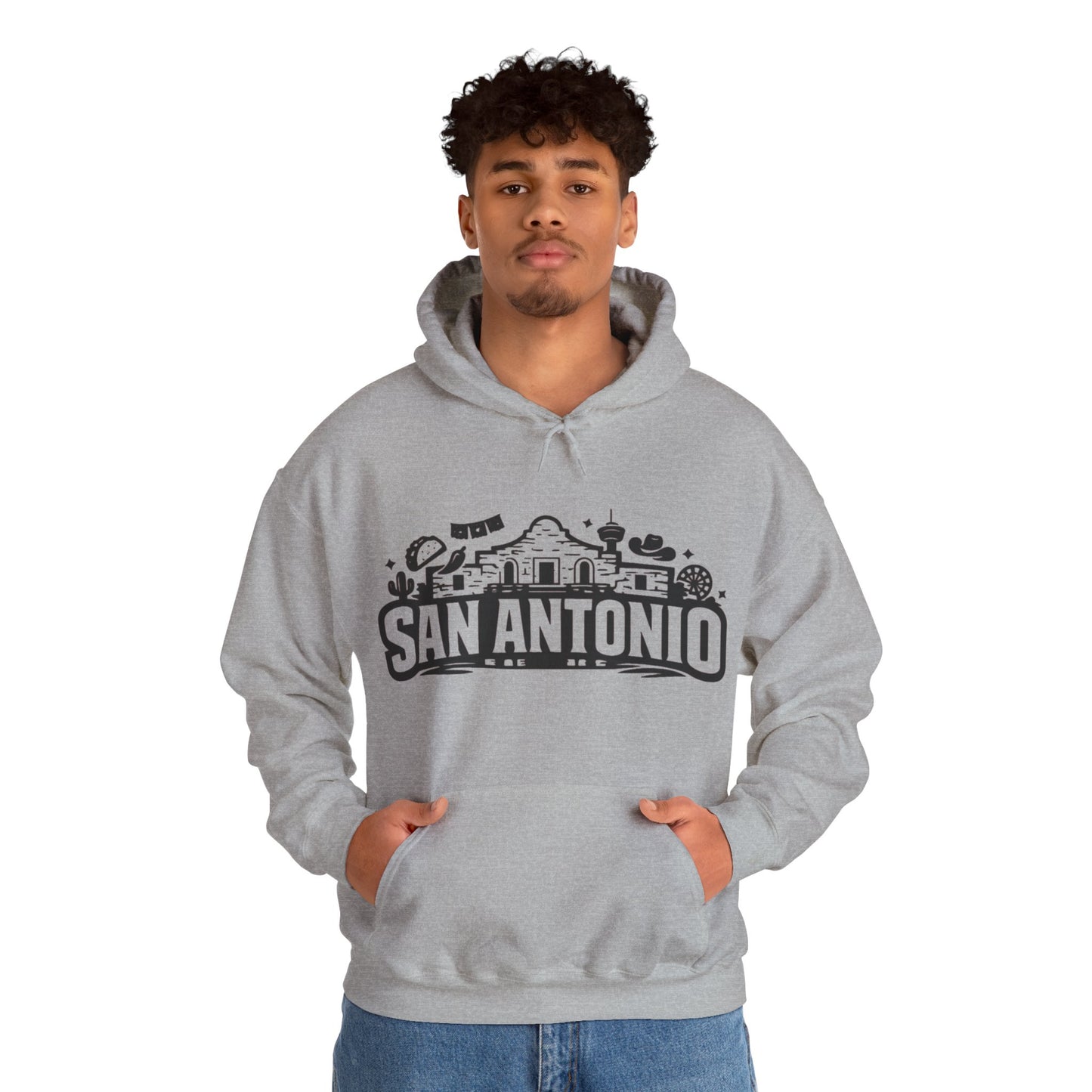 San Antonio Hoodie | Alamo City Texas Pride Graphic Unisex Pull-Over
