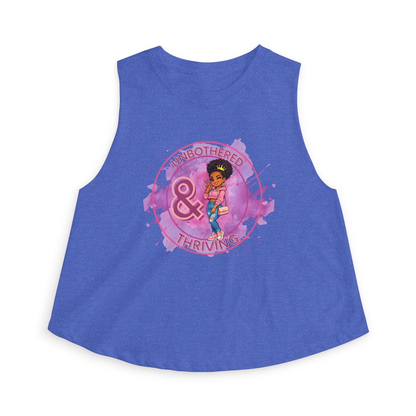 UNBOTHERED & THRIVING - Women's Crop Top