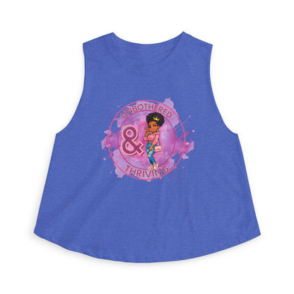 UNBOTHERED & THRIVING - Women's Crop Top
