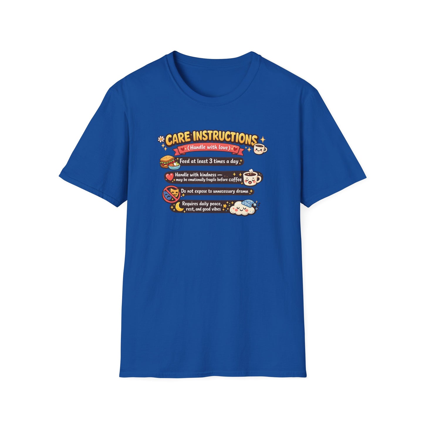 CARE INSTRUCTIONS - Unisex Soft Style T-Shirt