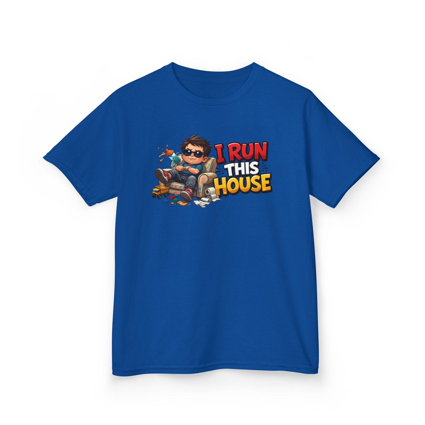 I RUN THIS HOUSE - Kid's Cotton Tee