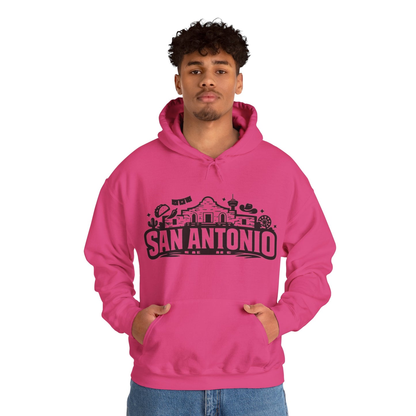 San Antonio Hoodie | Alamo City Texas Pride Graphic Unisex Pull-Over
