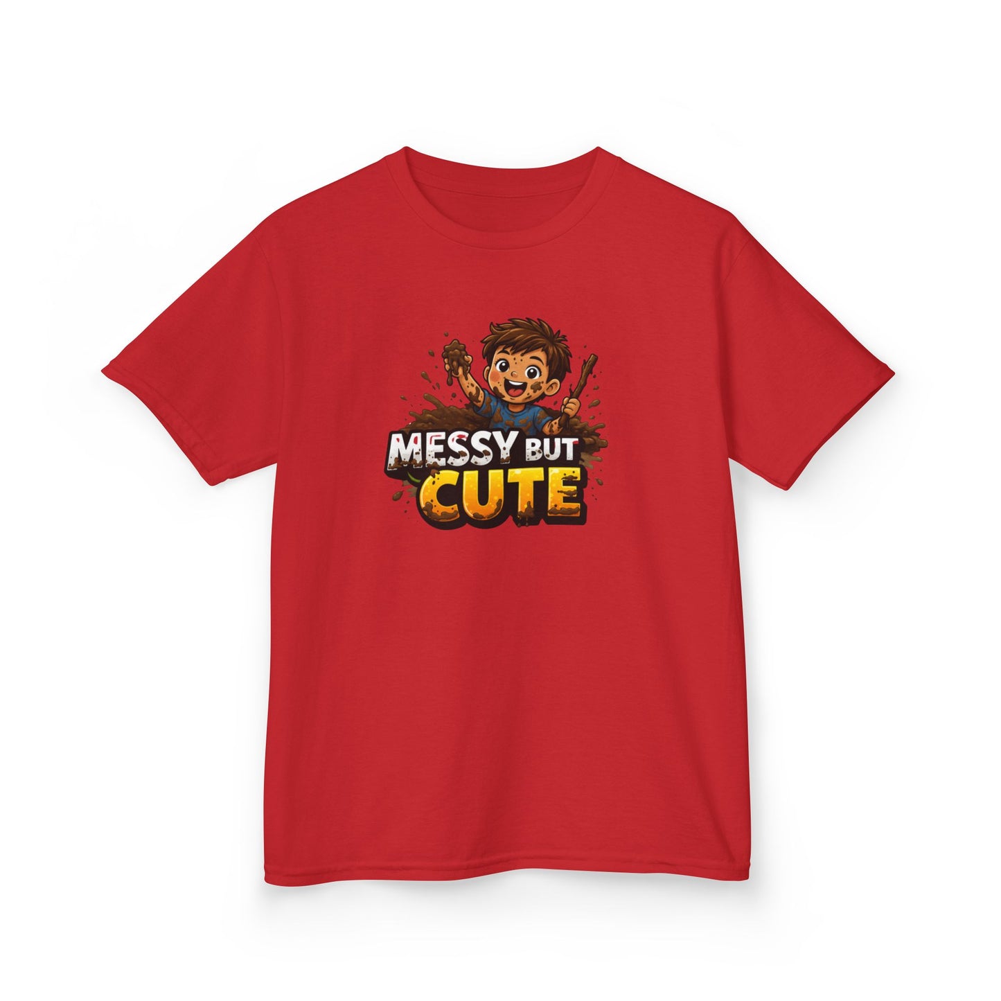MESSY BUT CUTE - Kids Cotton™ Tee