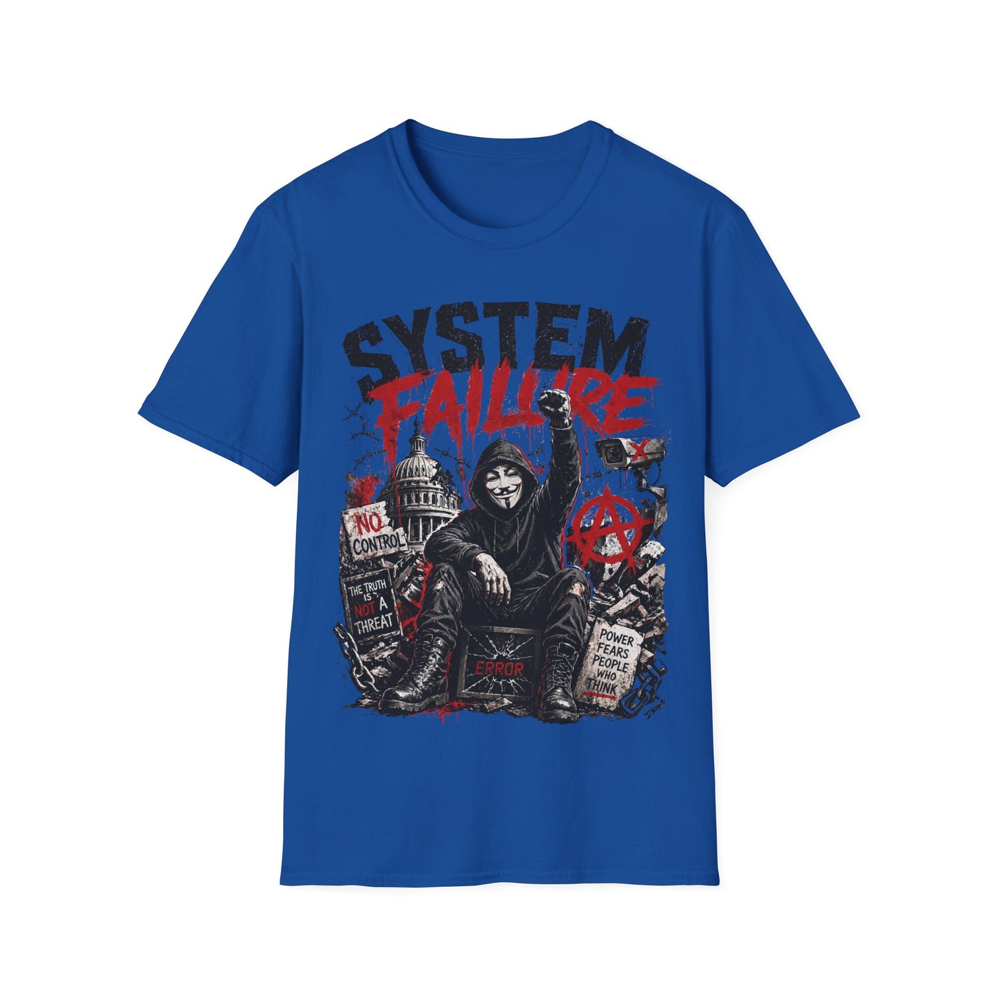 SYSTEM FAILURE - ((BIG PRINT)) - Unisex Soft Style T-Shirt