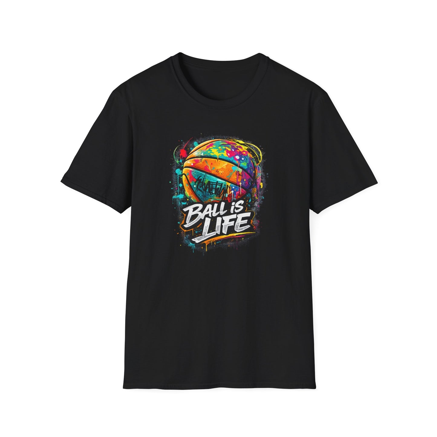 BALL IS LIFE - COLORUL - Unisex Soft Style T-Shirt