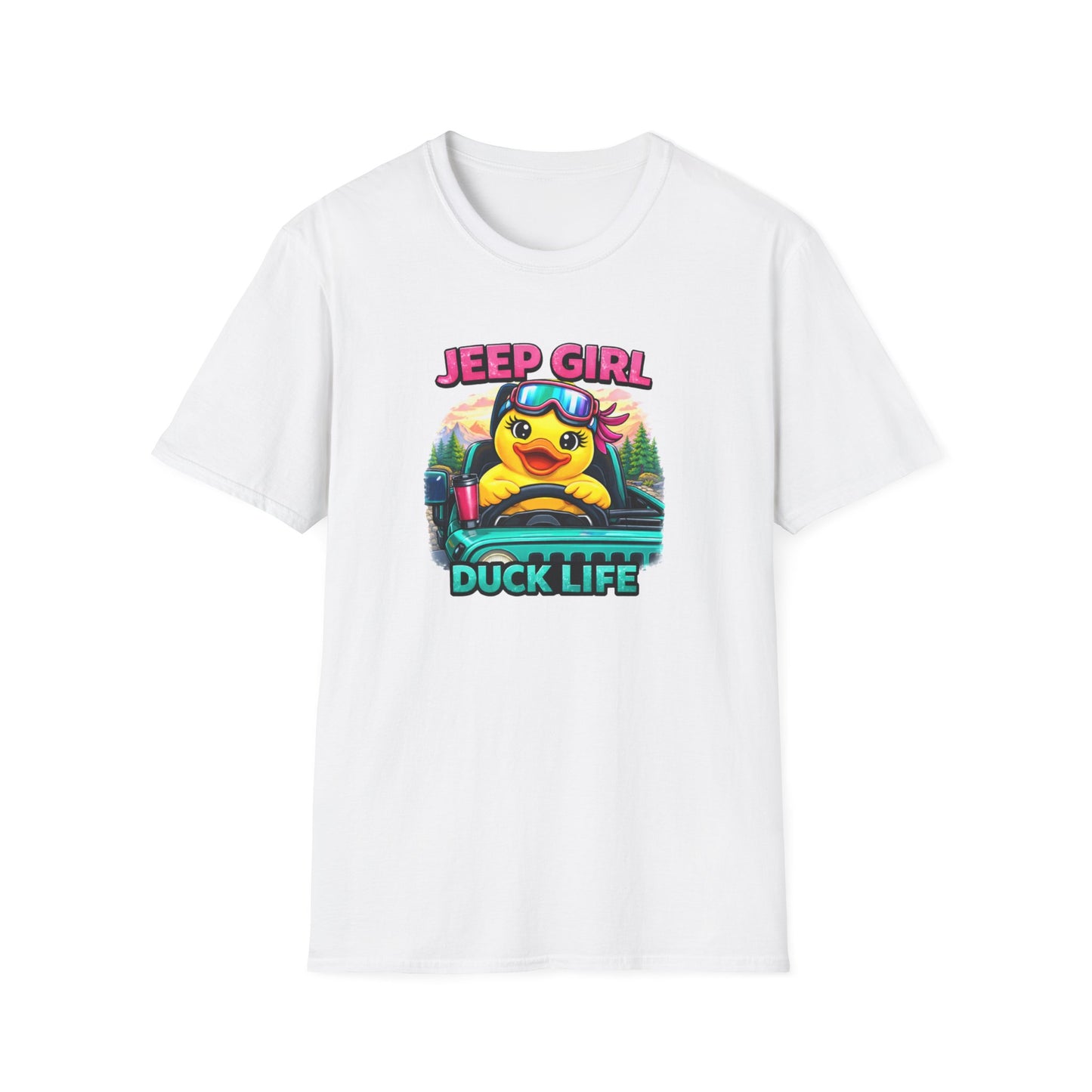 JEEP GIRL-DUCK LIFE - Unisex Softstyle T-Shirt