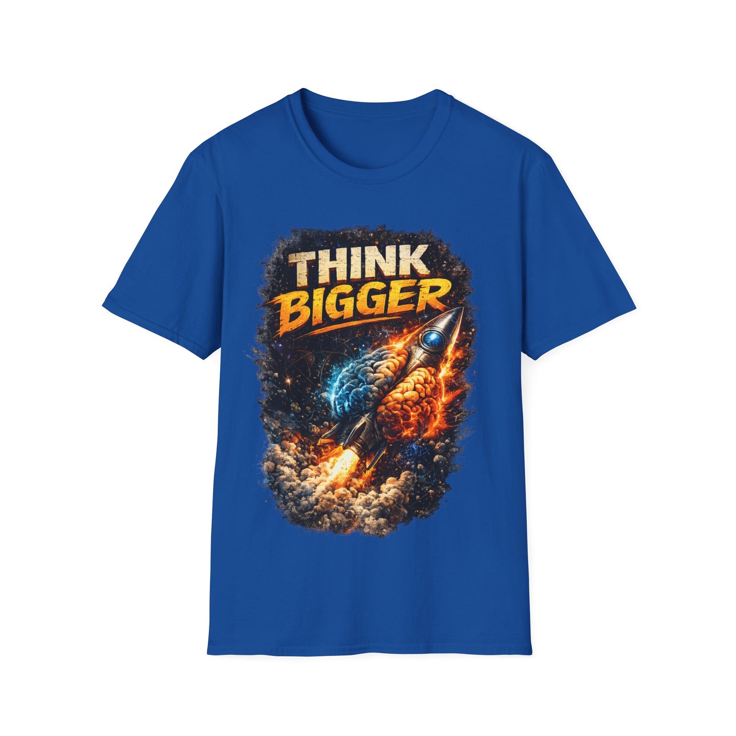 THINK BIGGER - ((BIG PRINT)) UNISEX SOFT STYLE T-SHIRT