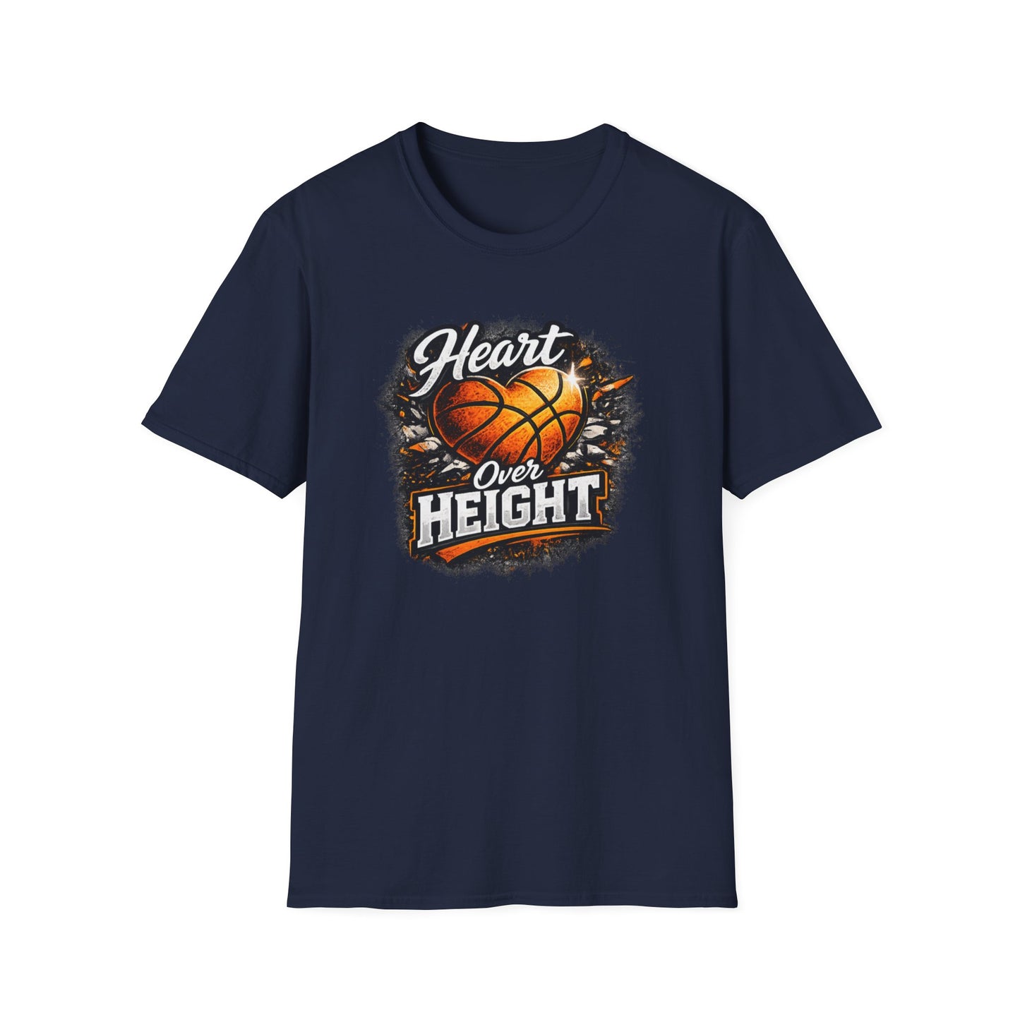 HEART OVER HEIGHT - Unisex Soft Style T-Shirt
